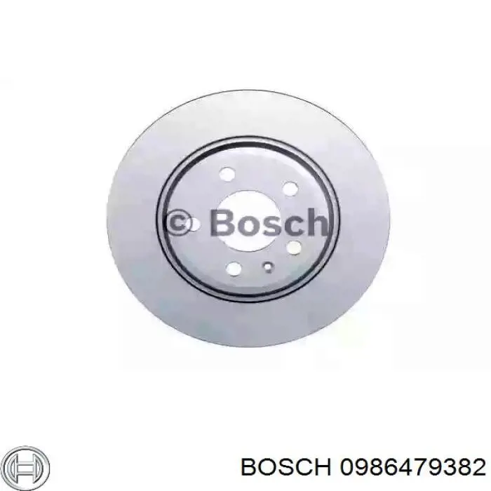 0986479382 Bosch диск тормозной задний
