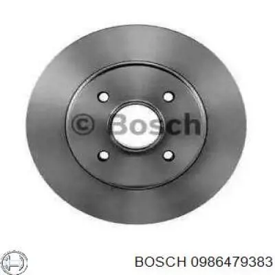 Disco de freno trasero 0986479383 Bosch