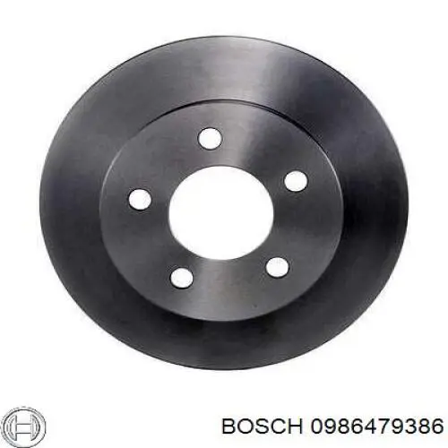 Freno de disco delantero 0986479386 Bosch