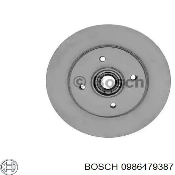 Тормозные диски 0986479387 Bosch