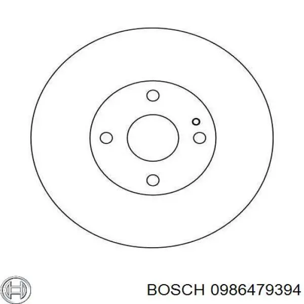 Тормозные диски 0986479394 Bosch