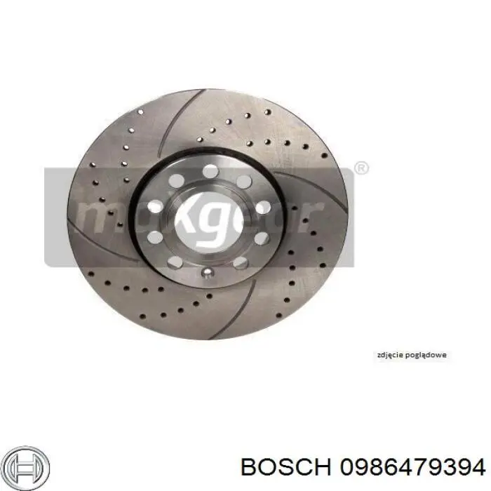 Купить 0986479394 Bosch Диск тормозной задний