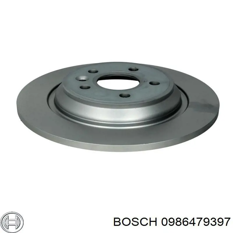 Disco de freno trasero 0986479397 Bosch