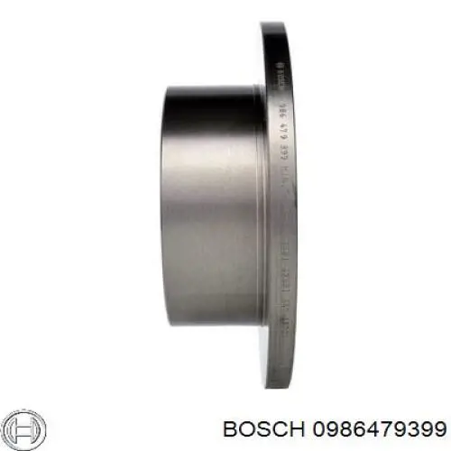 0 986 479 399 Bosch диск тормозной задний
