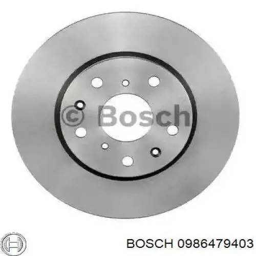 Передние тормозные диски 0986479403 Bosch