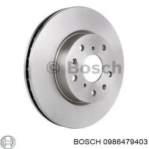 Freno de disco delantero 0986479403 Bosch