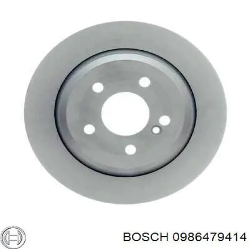 Disco de freno trasero 0986479414 Bosch