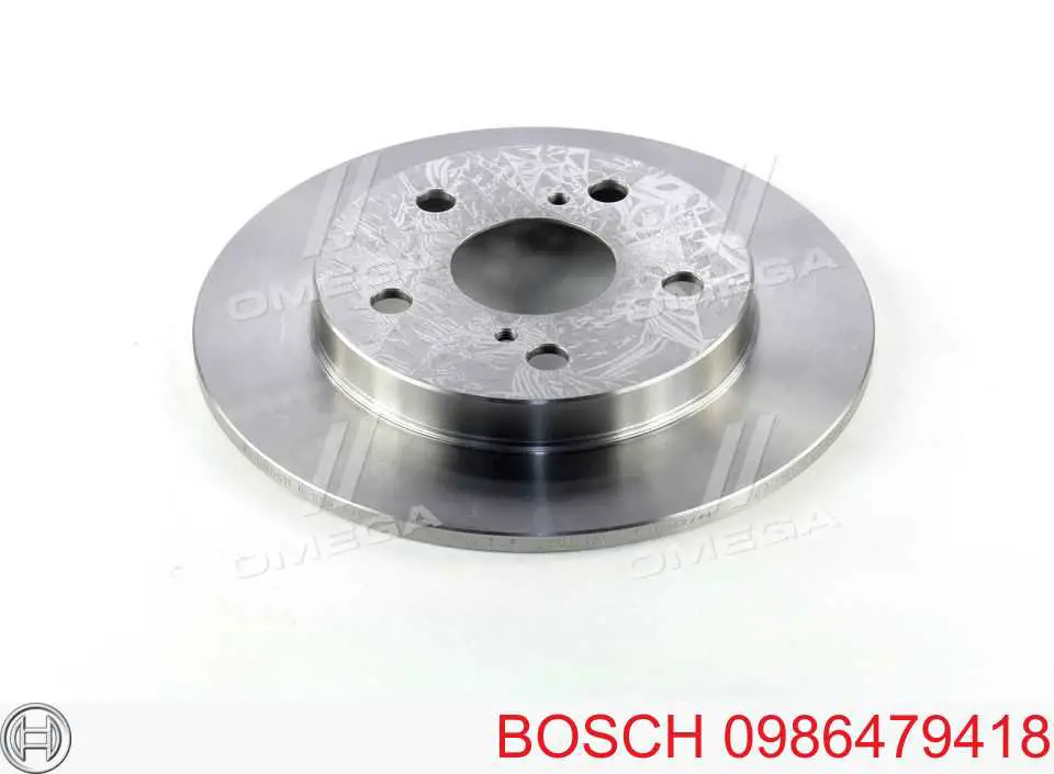 0986479418 Bosch диск тормозной задний