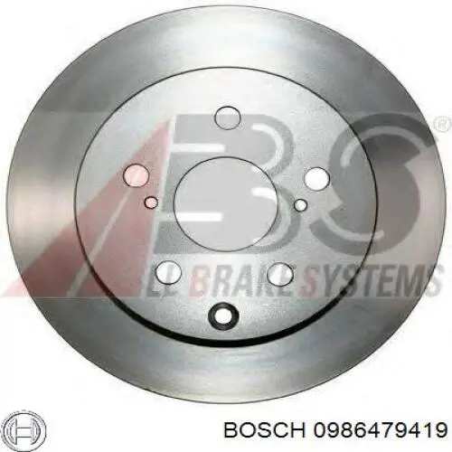 Тормозные диски 0986479419 Bosch