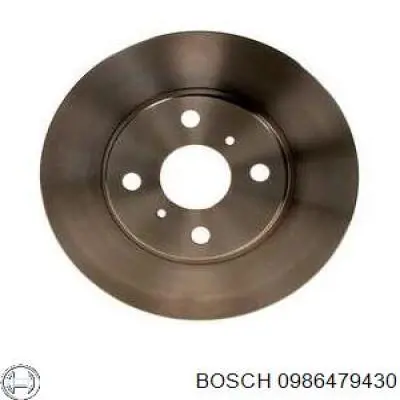 0986479430 Bosch диск тормозной передний