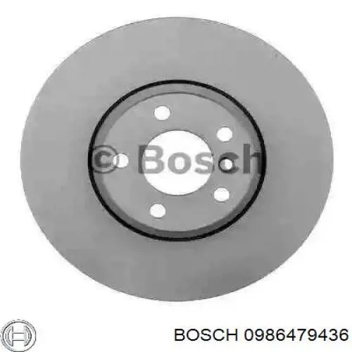 Freno de disco delantero 0986479436 Bosch