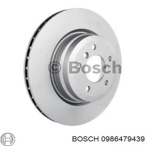 0986479439 Bosch диск тормозной задний