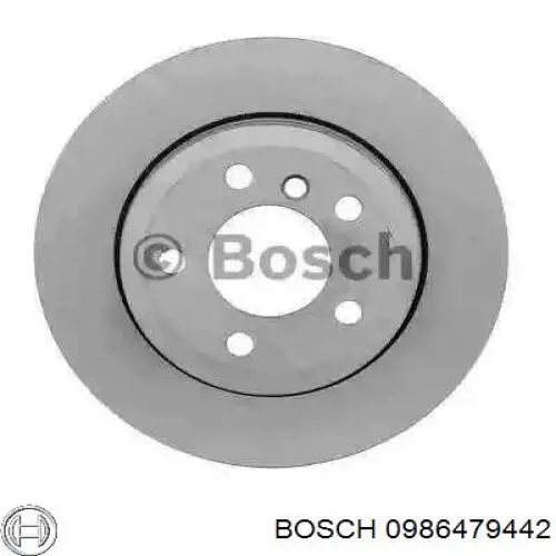 0986479442 Bosch диск тормозной задний