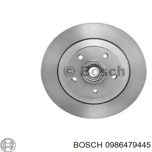0986479445 Bosch диск тормозной задний