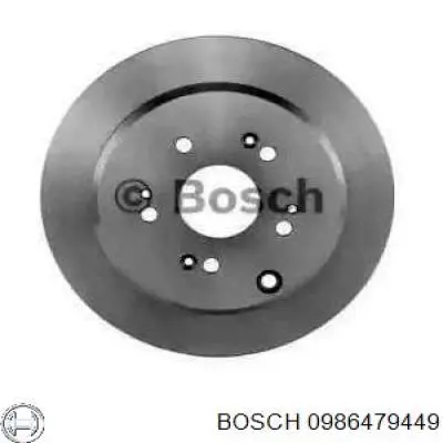 Диск гальмівний задній 0986479449 Bosch