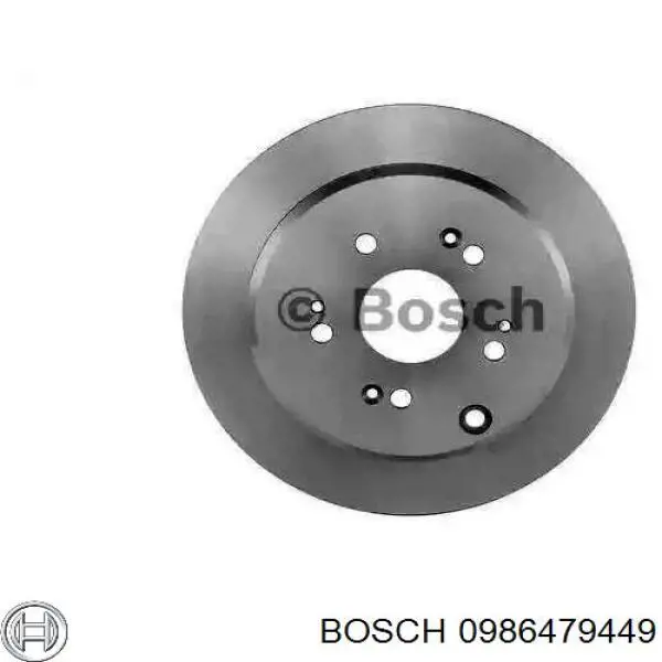 Disco de freno trasero 0986479449 Bosch