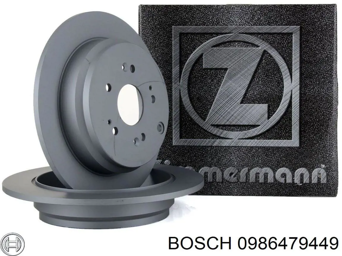 Диск гальмівний задній 0986479449 Bosch
