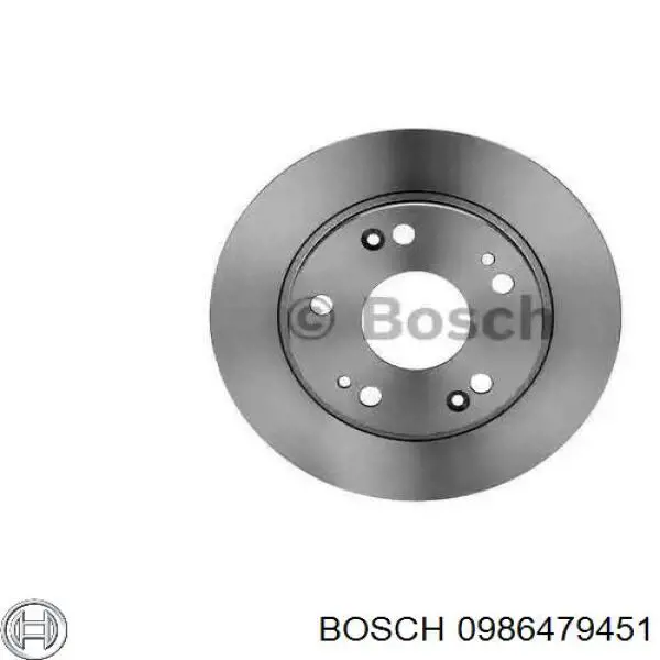 0986479451 Bosch диск тормозной задний