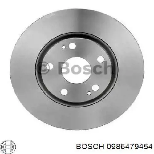 0986479454 Bosch диск тормозной передний