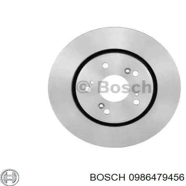 Диск гальмівний передній 0986479456 Bosch