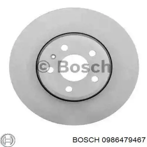 0986479467 Bosch диск тормозной передний