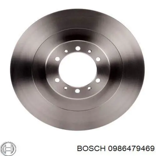 Диск гальмівний передній 0986479469 Bosch