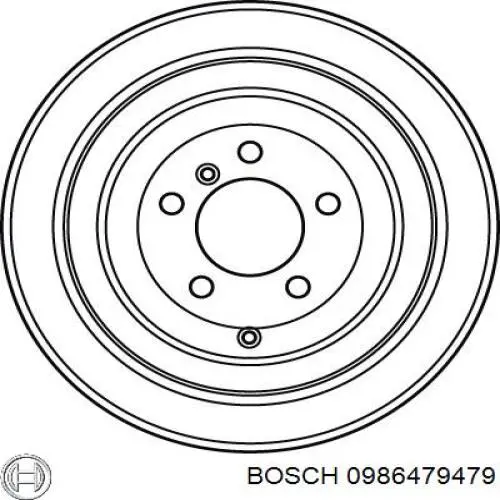 0986479479 Bosch Дисковый тормоз