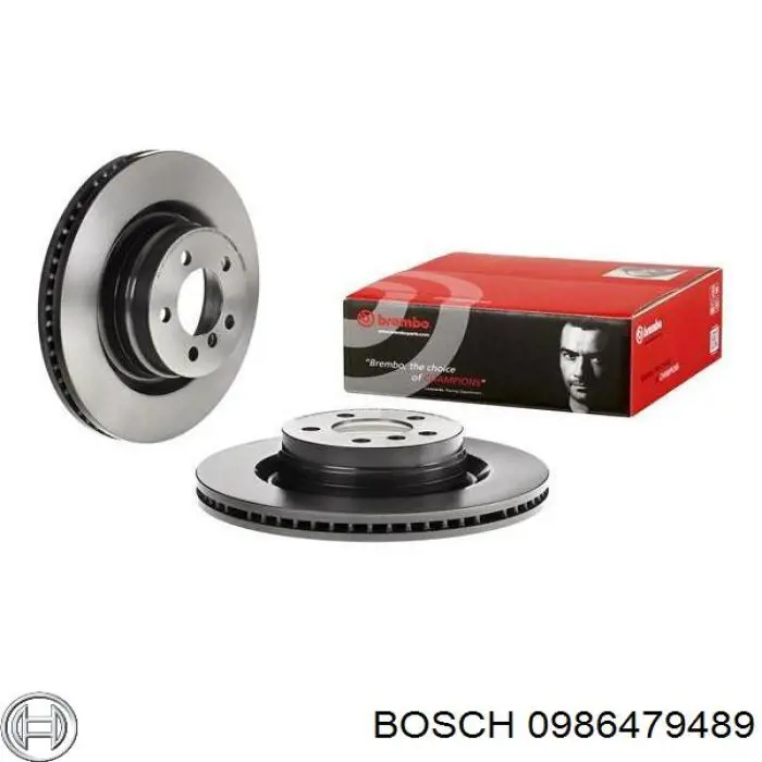 Передние тормозные диски 0986479489 Bosch