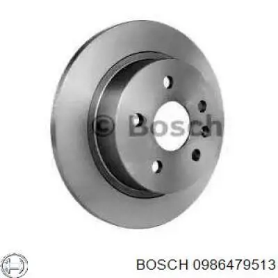 0986479513 Bosch диск тормозной задний