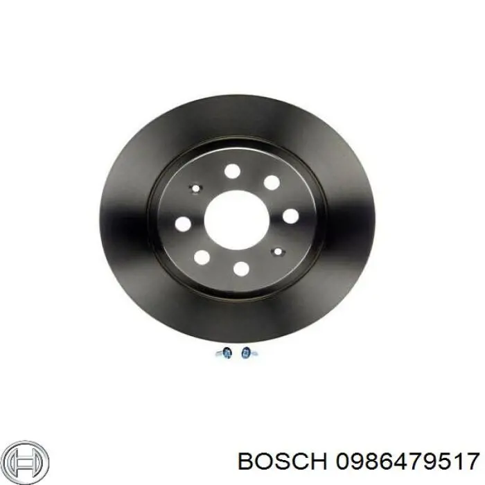 Disco de freno trasero 0986479517 Bosch