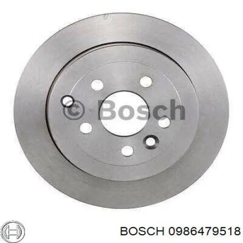 Тормозные диски 0986479518 Bosch