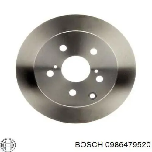 0986479520 Bosch диск тормозной задний