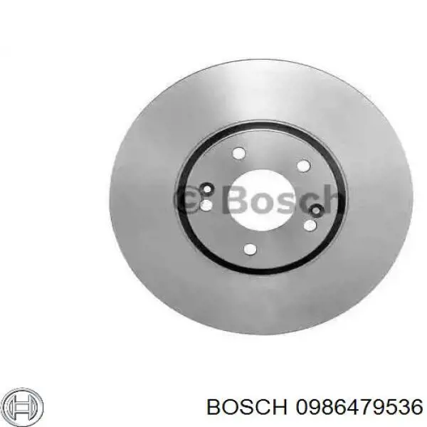 0986479536 Bosch диск тормозной передний