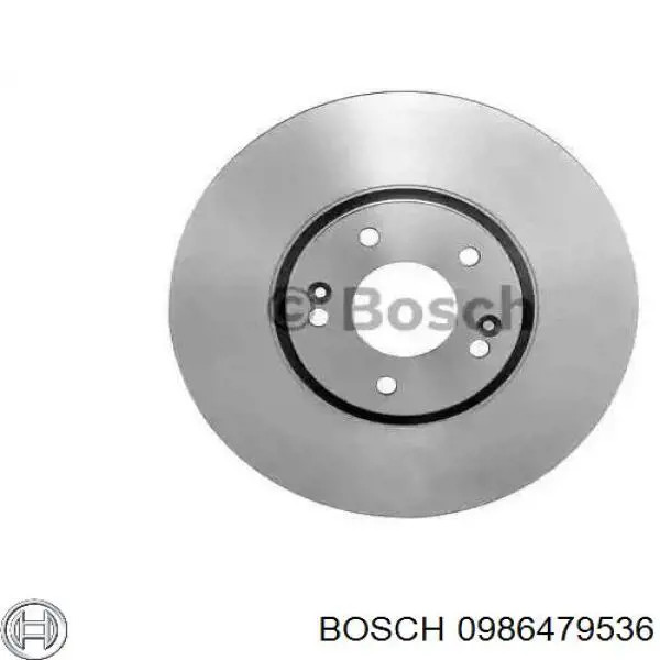 Передние тормозные диски 0986479536 Bosch