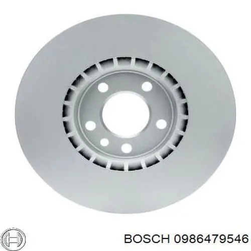 Передние тормозные диски 0986479546 Bosch