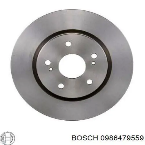Freno de disco delantero 0986479559 Bosch