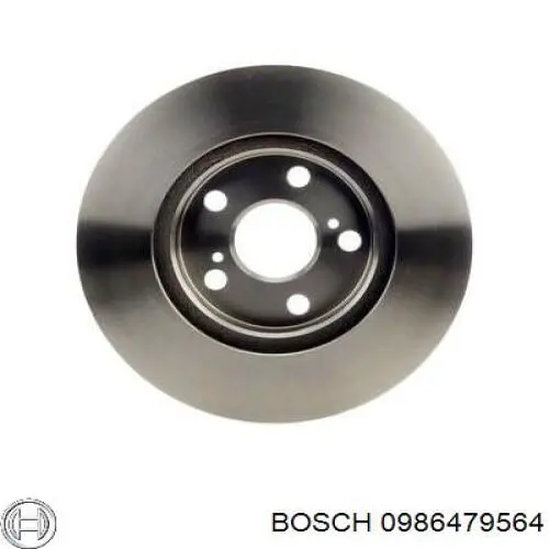 Передние тормозные диски 0986479564 Bosch