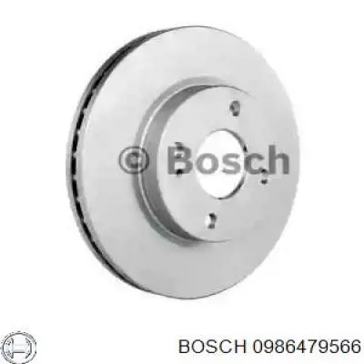 0986479566 Bosch диск тормозной передний
