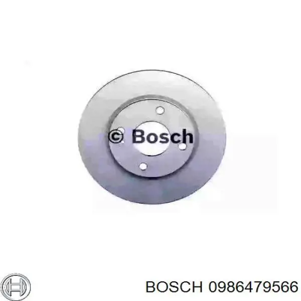 Freno de disco delantero 0986479566 Bosch