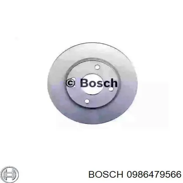 Диск гальмівний передній 0986479566 Bosch