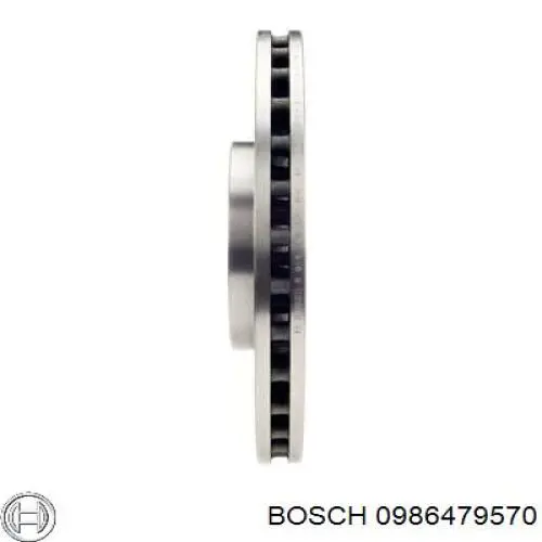 Передние тормозные диски 0986479570 Bosch