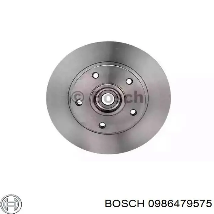0986479575 Bosch диск тормозной задний