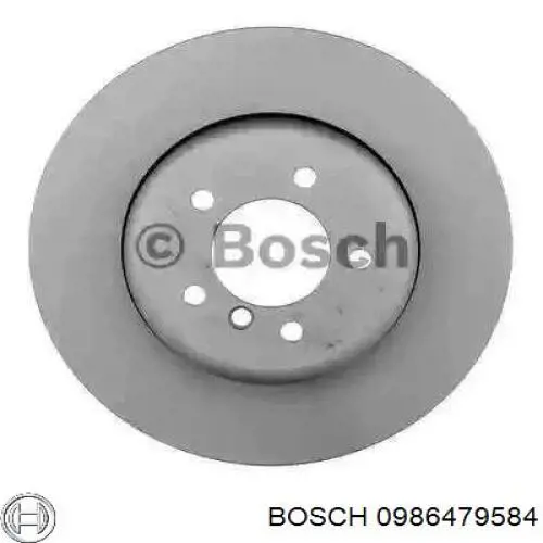 Передние тормозные диски 0986479584 Bosch