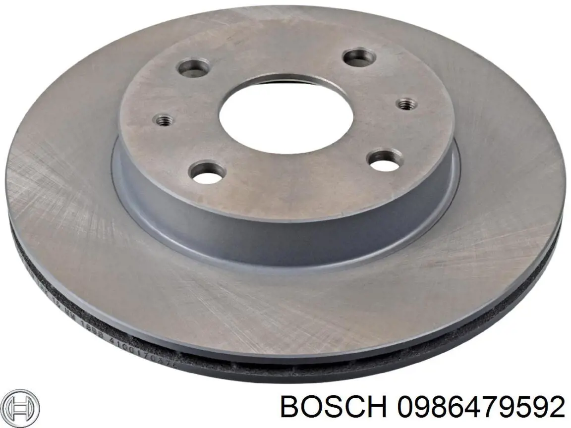 Freno de disco delantero 0986479592 Bosch