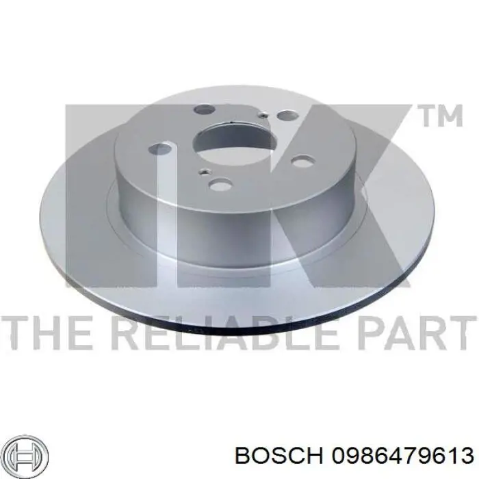 Купить 0986479613 Bosch Диск тормозной задний