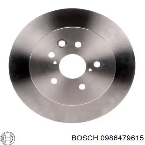 Disco de freno trasero 0986479615 Bosch
