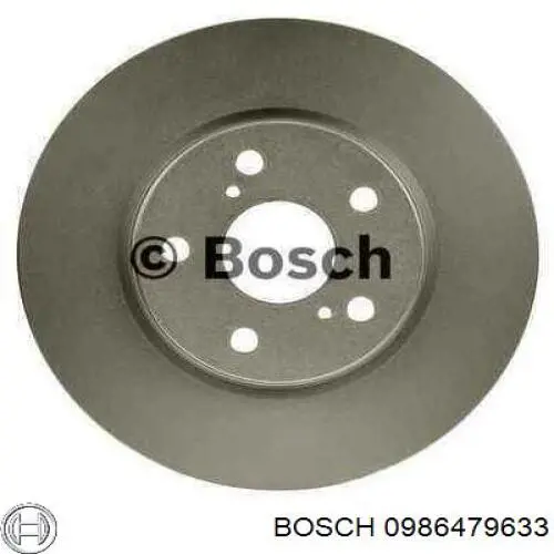 Передние тормозные диски 0986479633 Bosch