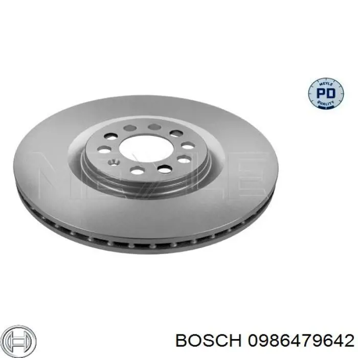 Передние тормозные диски 0986479642 Bosch