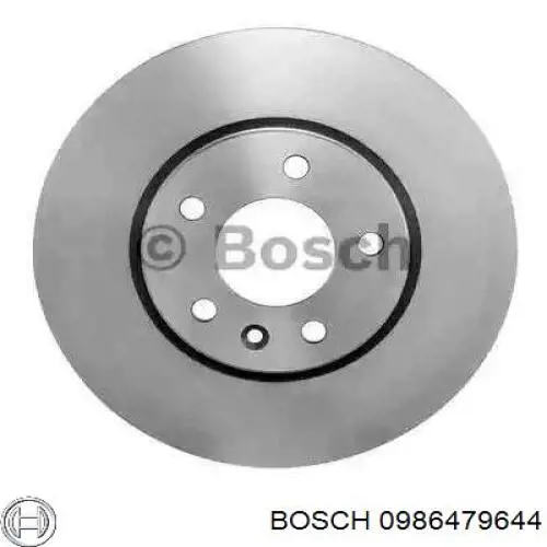 0986479644 Bosch диск тормозной передний