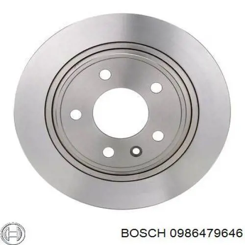 Disco de freno trasero 0986479646 Bosch